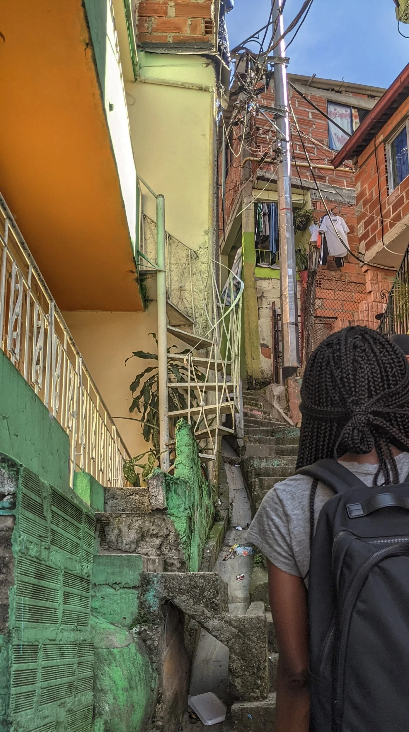 Exploring the back streets. 