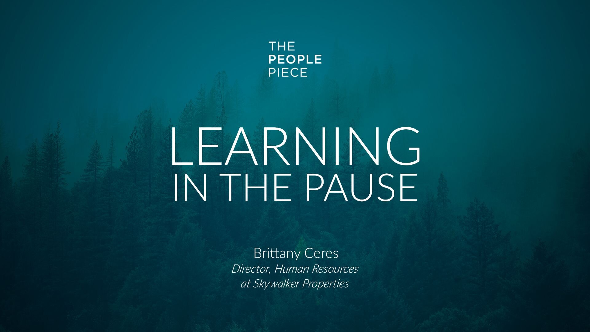 Learning In the Pause