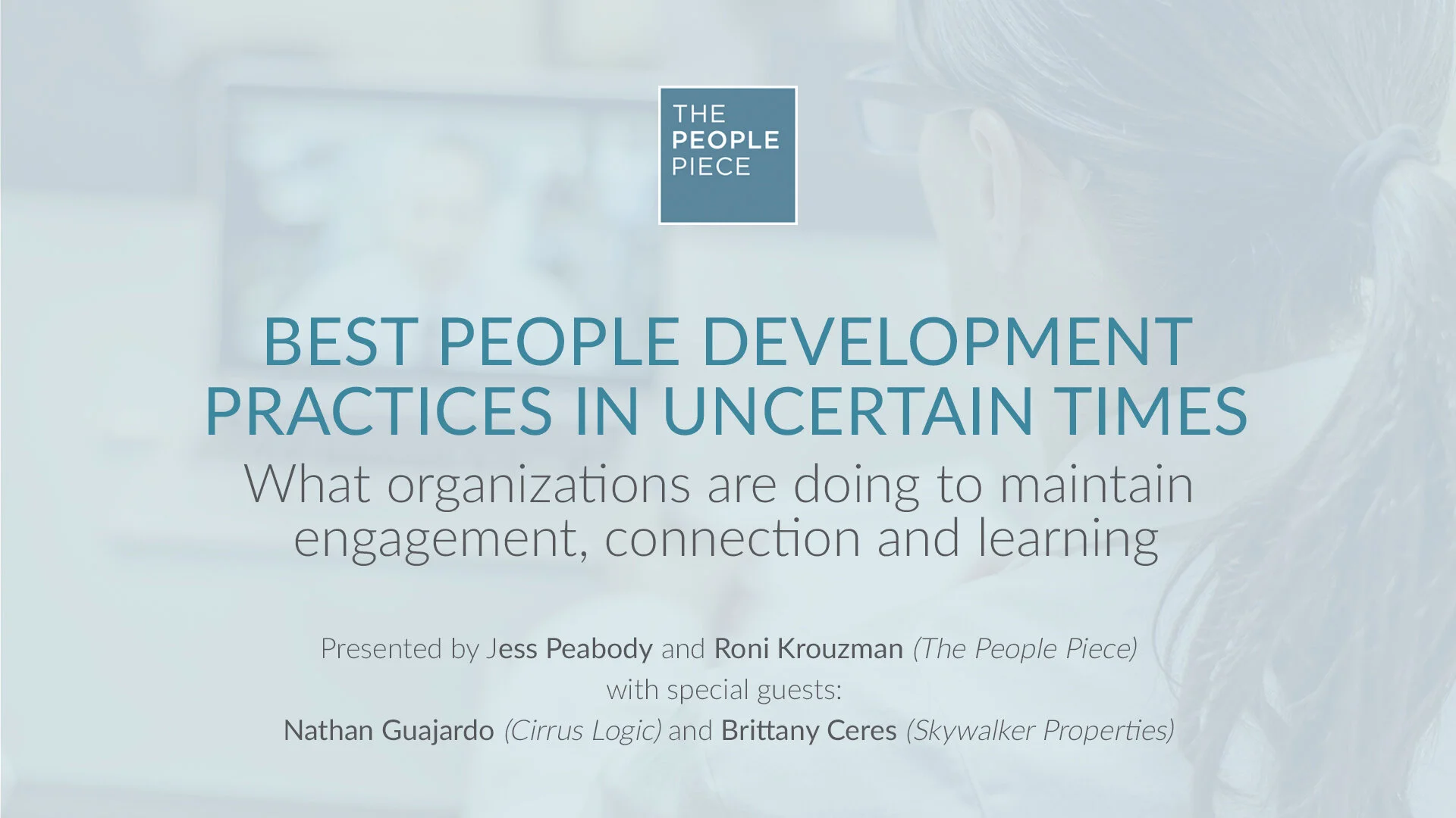 Best People Development Practices In Uncertain Times