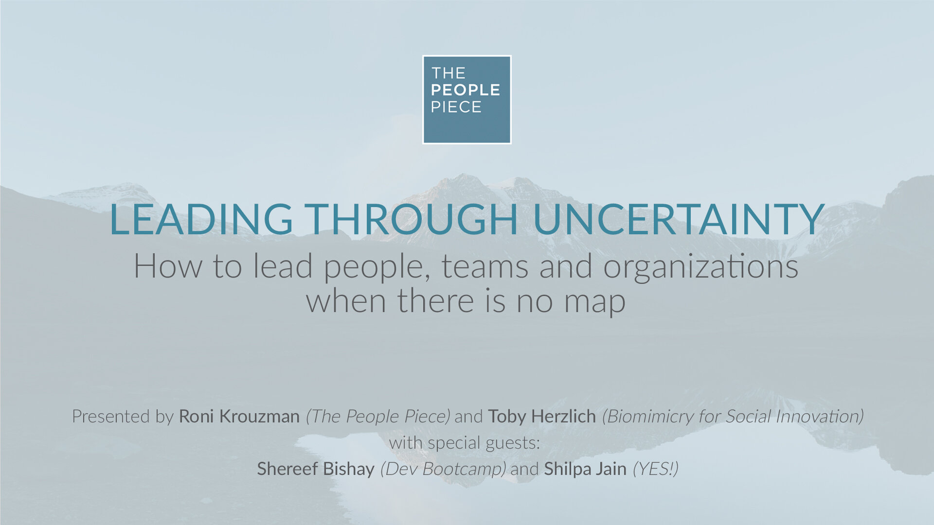Leading Through Uncertainty