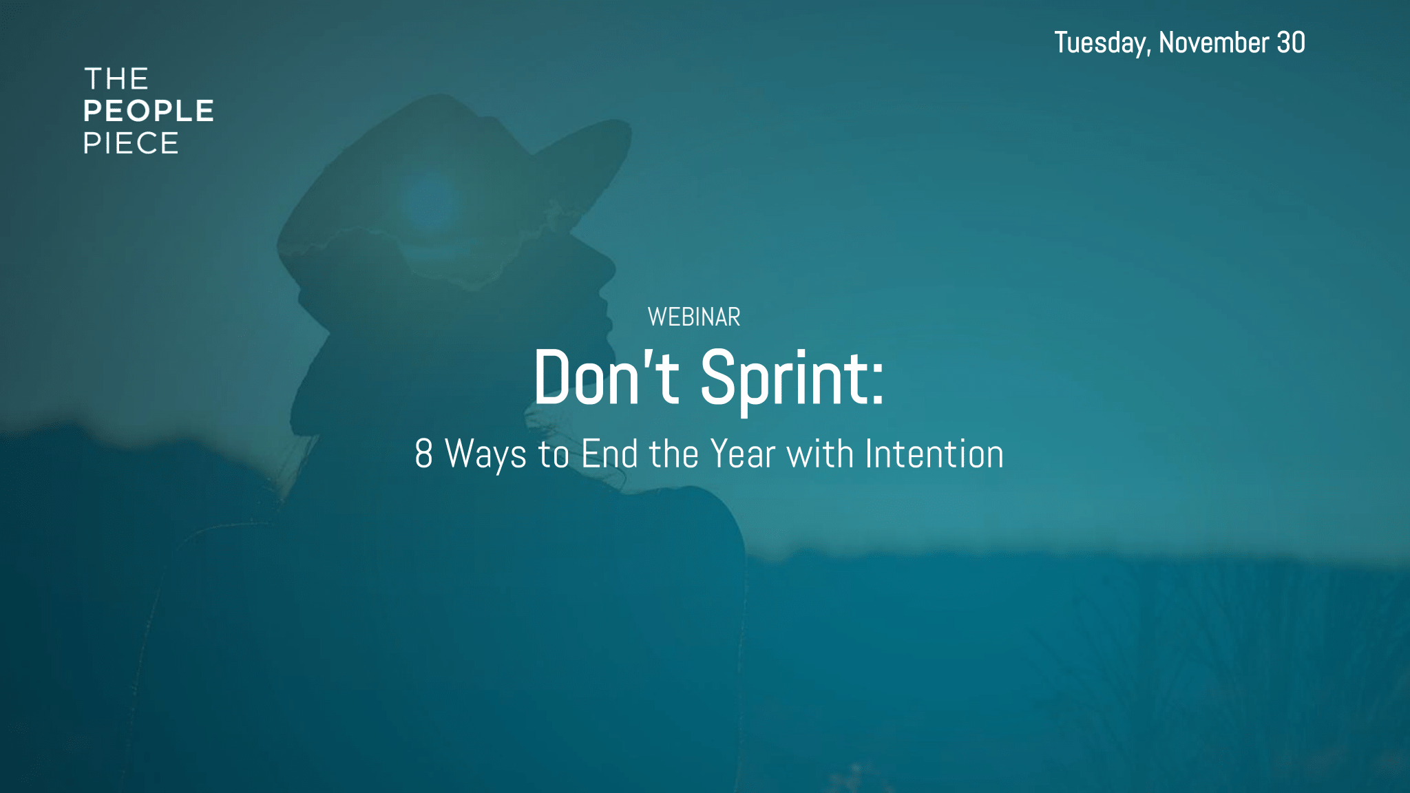 Don't Sprint: End the Year with Intention