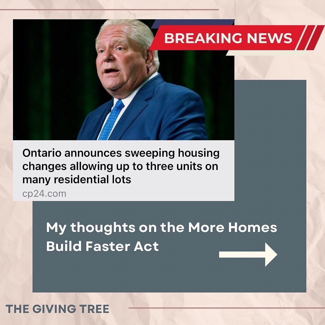 What does this mean for the Tiny House Community❓

I&rsquo;m sorry guys but, not much! 

Here is the highlight reel
- Ford gov is reducing red tape to allow for multi unit development (duplex/triplex)
- Ford gov is eliminating conservation authority 