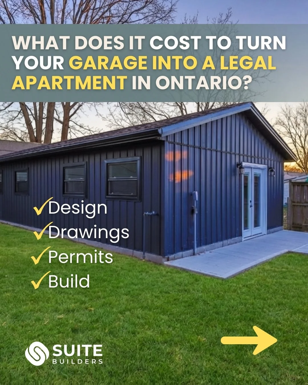 We're getting more inquiries about converting GARAGES into legal apartments, like this one in Brantford.

How much does it typically cost?

We broke down estimates and listed everything that goes into a full legal conversion in a new article on our w