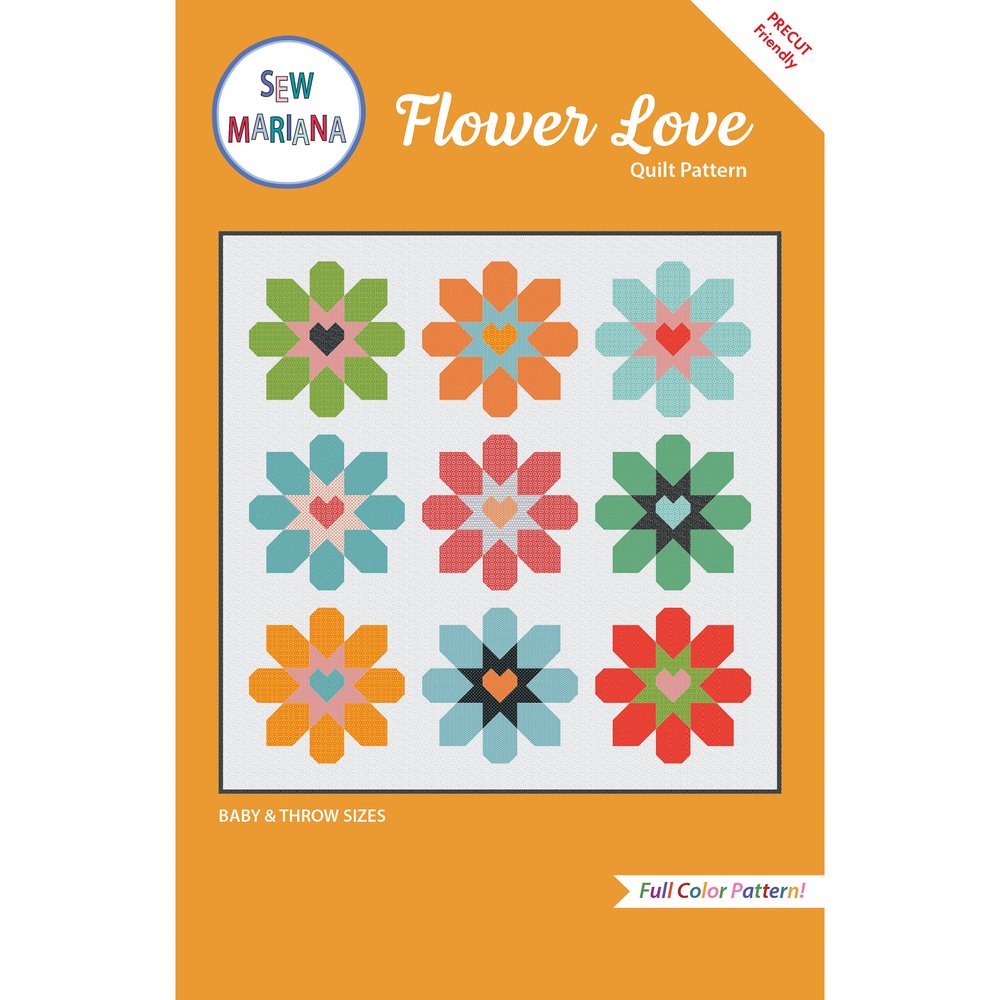 Flower Love Digital Quilt Pattern - Instant Download