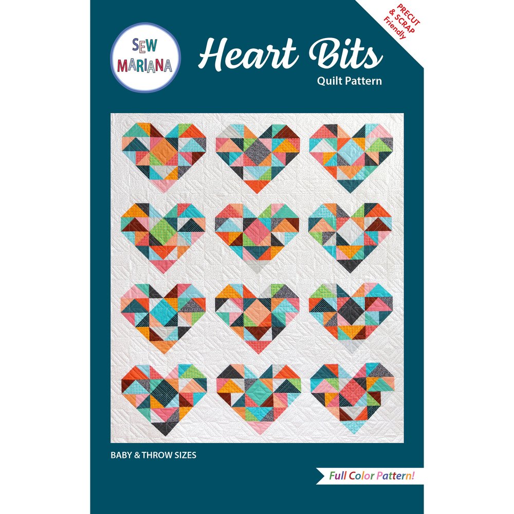 Heart Bits Digital Quilt Pattern - Instant Download