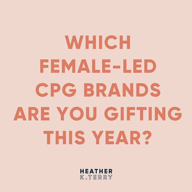 Wrapping up the end of my holiday shopping and gifting so many female led and driven brands! 
Which ones are you supporting this holiday season??
@dudley_stephens @marcizaroff @farmtohomeorganic @shopburu @organicbath @truemoringa @pilotkombucha @gra