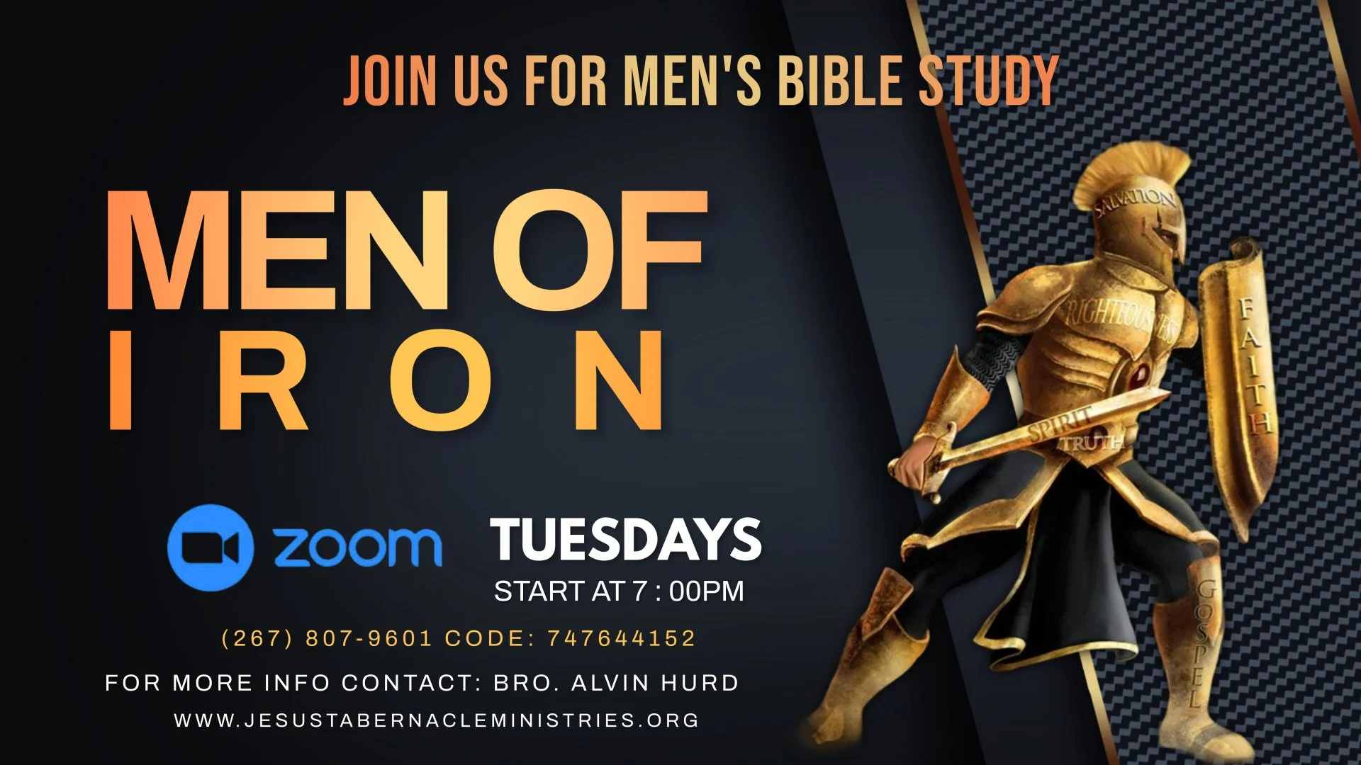 Men of Iron Tuesdays (Zoom)