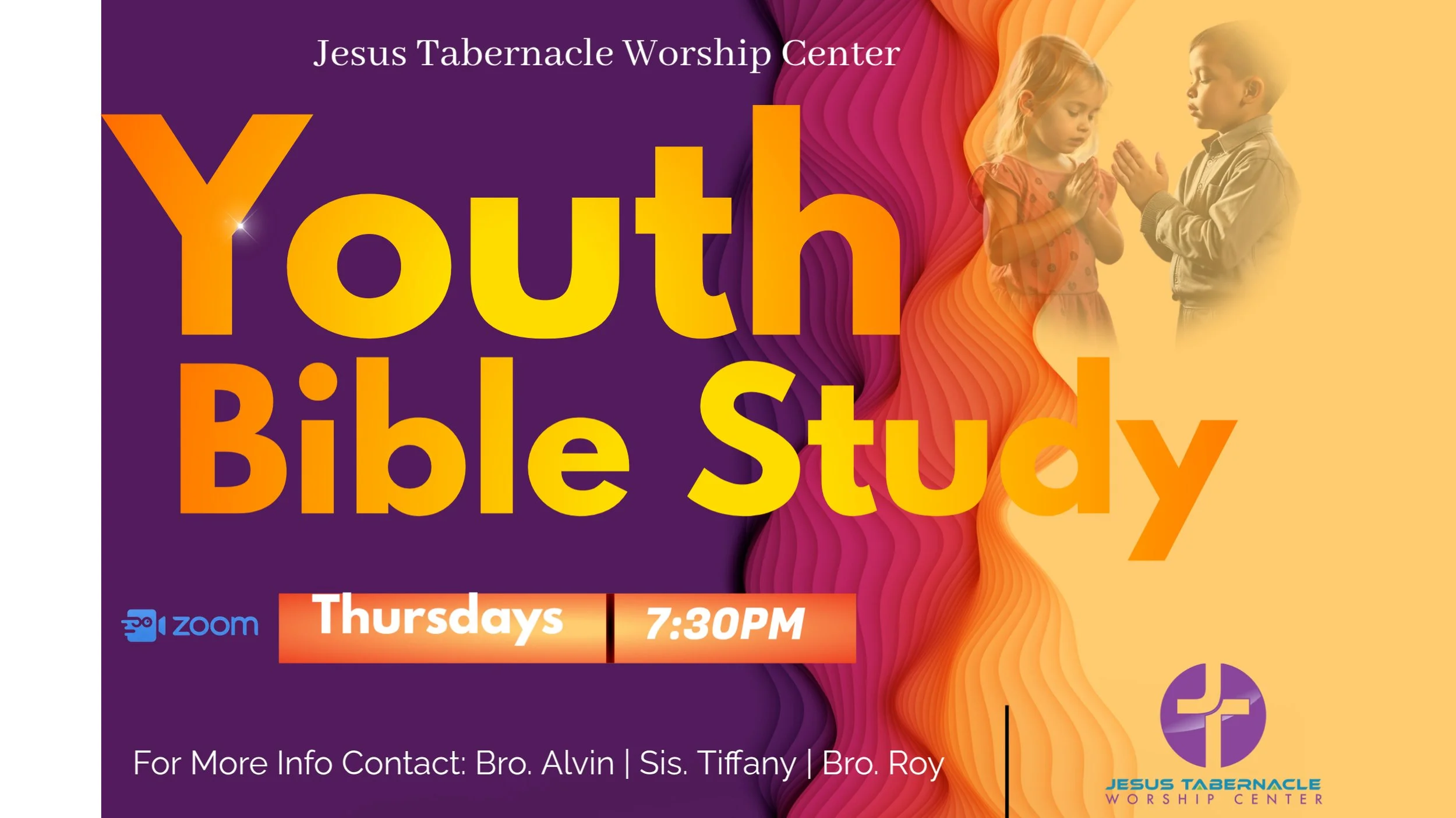 Youth Bible Study (Zoom)