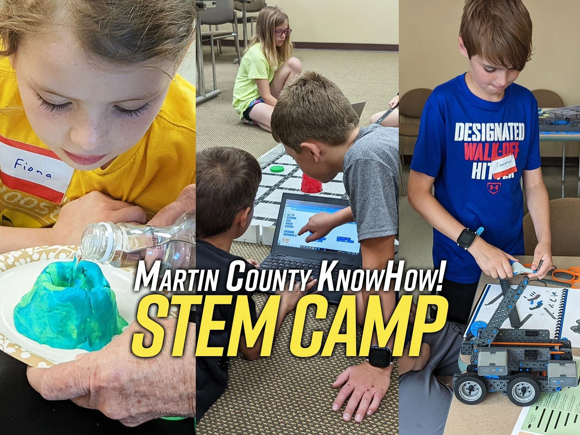 SIGN UP TODAY for our 3-day STEM Camp for 1st-6th graders, June 25-27 at MCW Elementary in Sherburn -- open to students from all Martin County school districts! 

Details &amp; registration info is at www.McKnow.How/calendar/summer-stem-camp