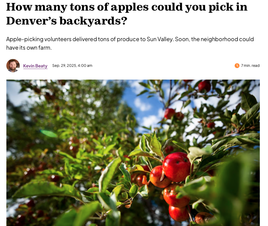 Denverite: How many tons of apples could you pick in Denver’s backyards?