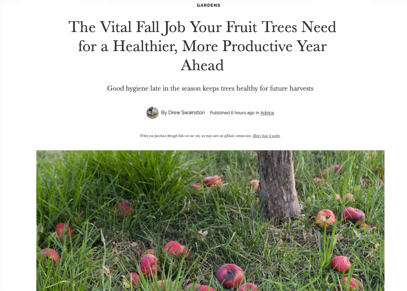 Better Homes & Gardens: The Vital Fall Job You Fruit Trees Need for a Healthier, More Productive Year Ahead