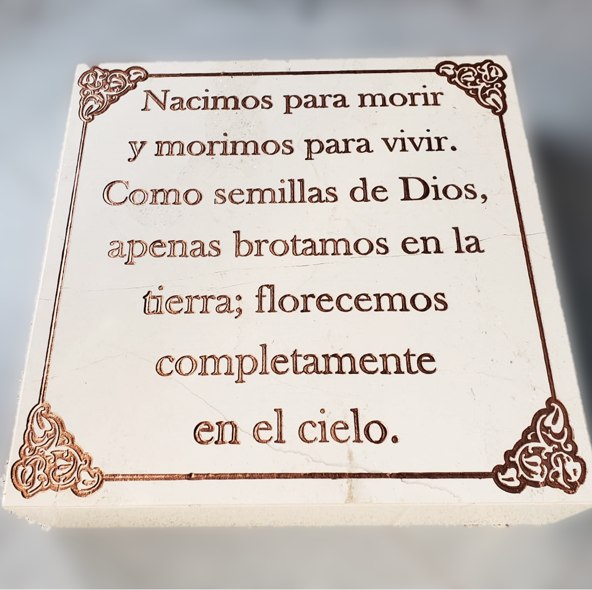 Placa Mármol Grabada
