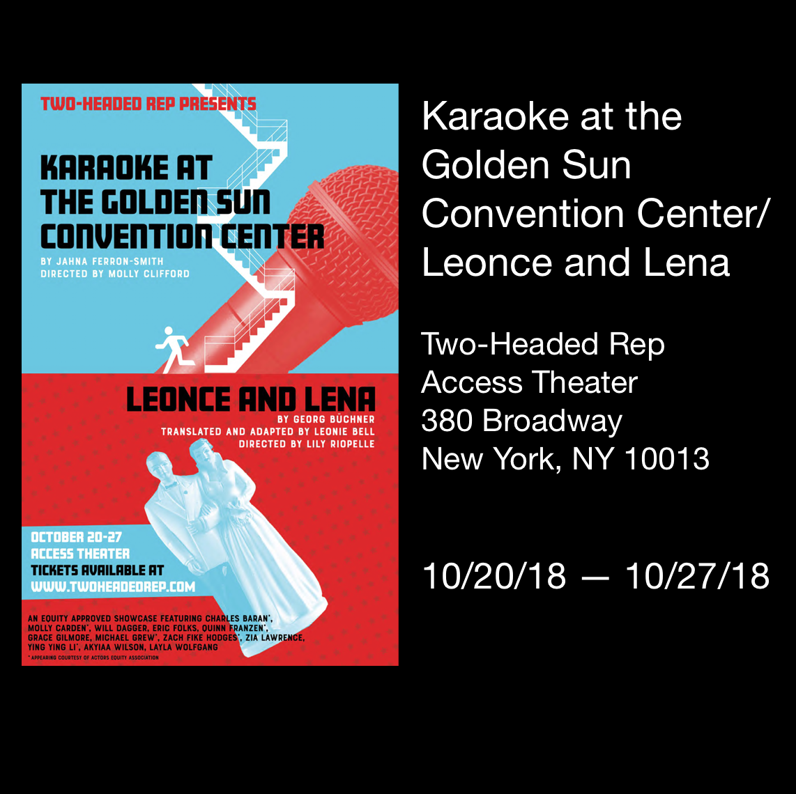Karaoke at the Golden Sun Convention Center / Leonce and Lena