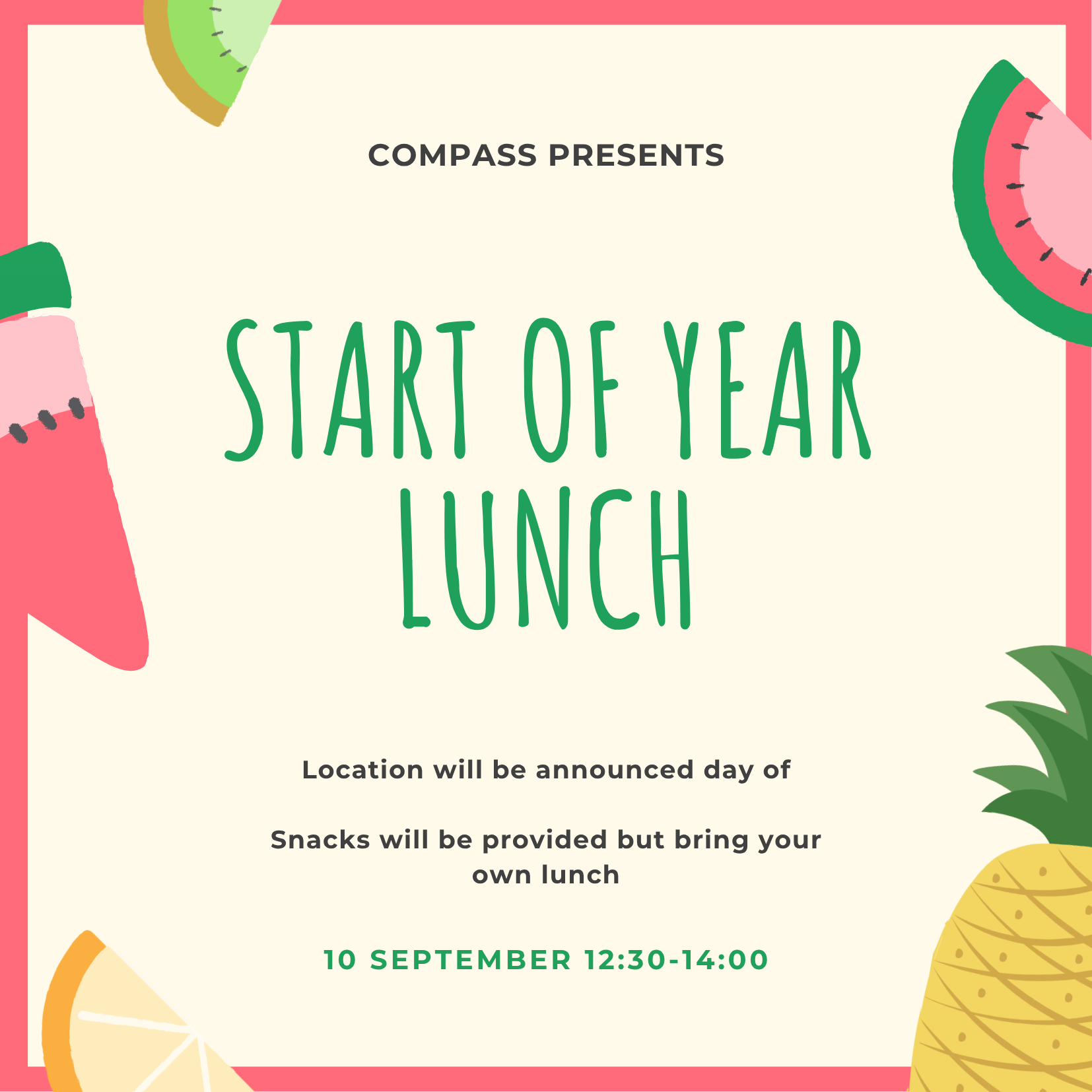 Start of Year Lunch