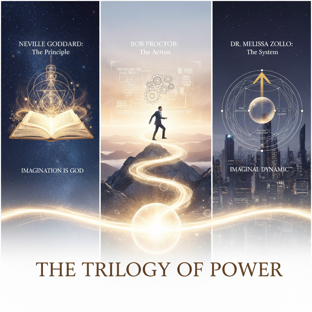 From Revelation to Reality: The Trilogy of Power Neville Goddard, Bob Proctor, and Dr. Melissa Zollo’s Imaginal Dynamic™