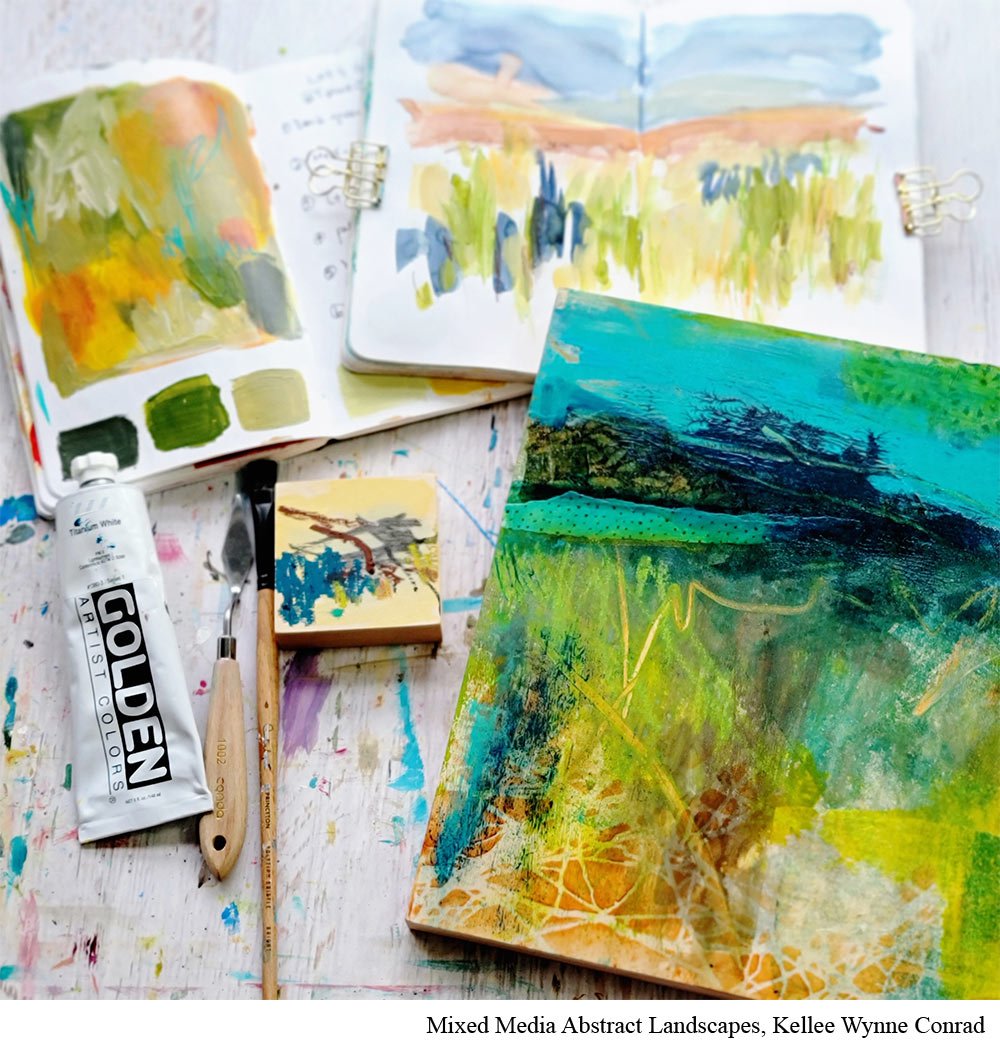 HOW TO PAINT WITH ACRYLIC PAINT and OIL PASTEL MIXED MEDIA ART