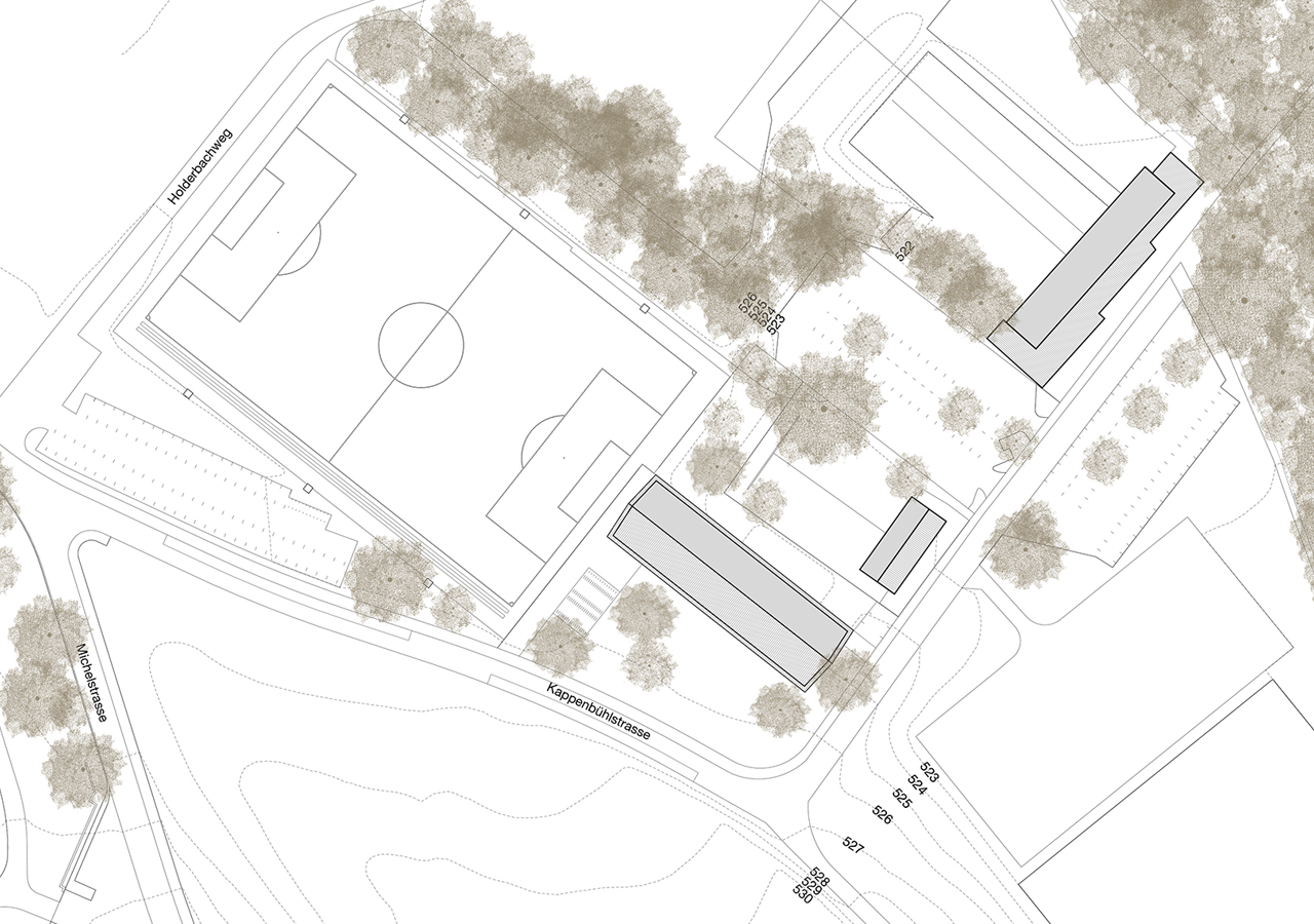 Clubgebäude Hönggerberg_Höngg_Situation_mentha-walther-architekten.webp