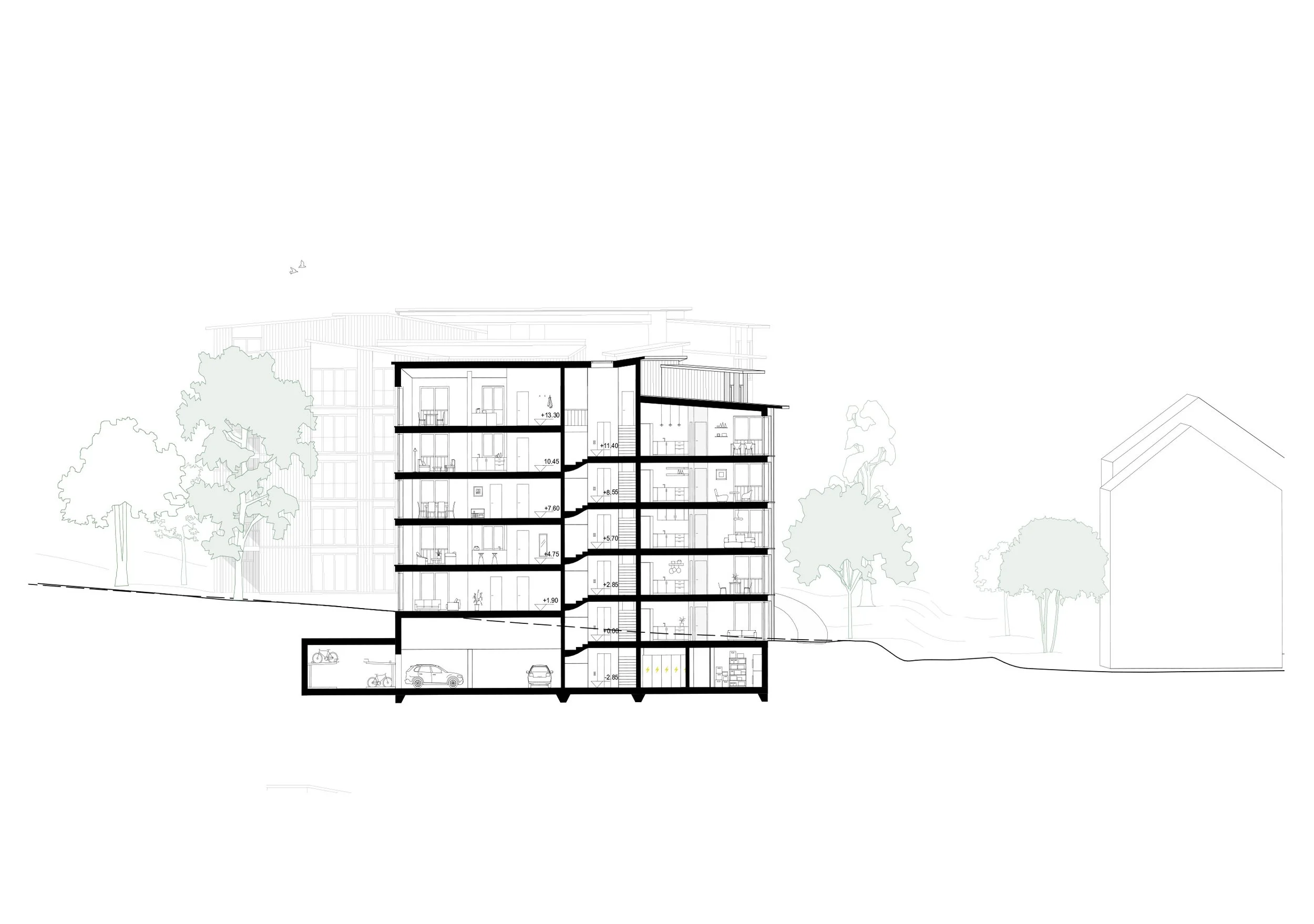 Wohnen in der Brugera_Düdingen_Schnitt_Kurz_mentha-walther-architekten.jpg