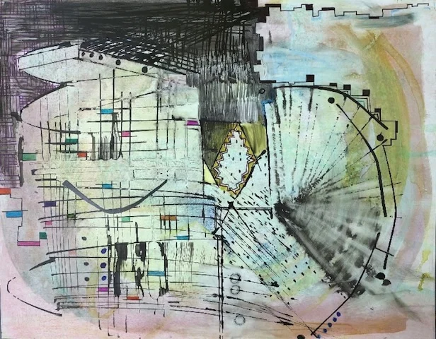 Mindfulness | mixed media on paper 2014 | 11x14"