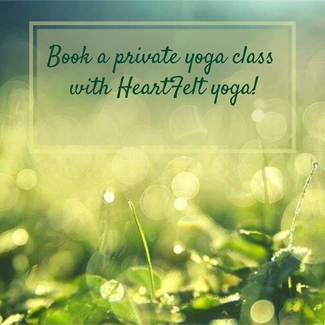 As I mentioned yesterday, I&rsquo;m feeling the need to reopen at a slower pace.  I don&rsquo;t think I am on my own with this feeling.  I invite you to book a private class at HeartFelt Yoga.  This can be a class just for you or for you and up to th