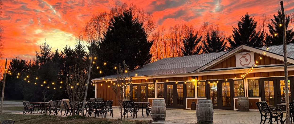Henway Hard Cider Barn at Sunset.webp