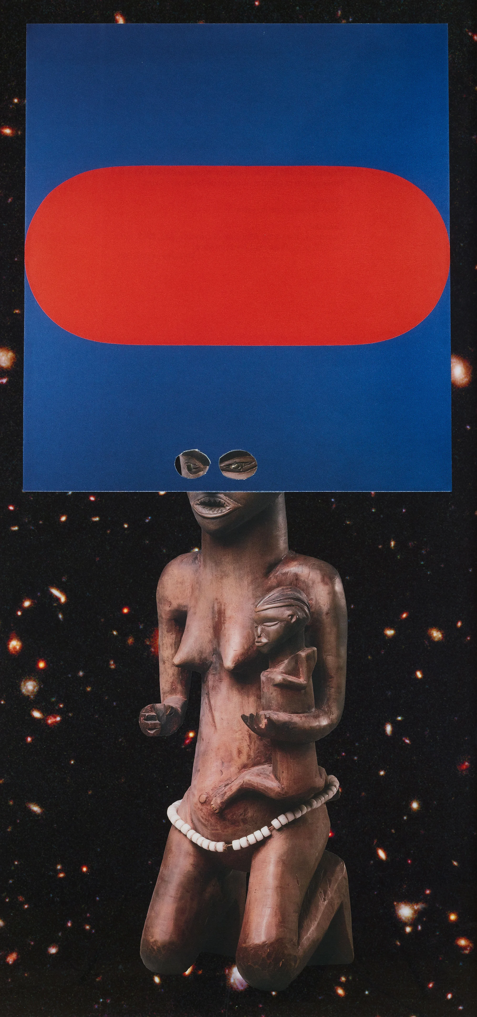 William Villalongo, Sista Ancesta (E. Kelley/D.R. of Congo, Pende) , 2012. © Villalongo Studio LLC and Susan Inglett Gallery, New York