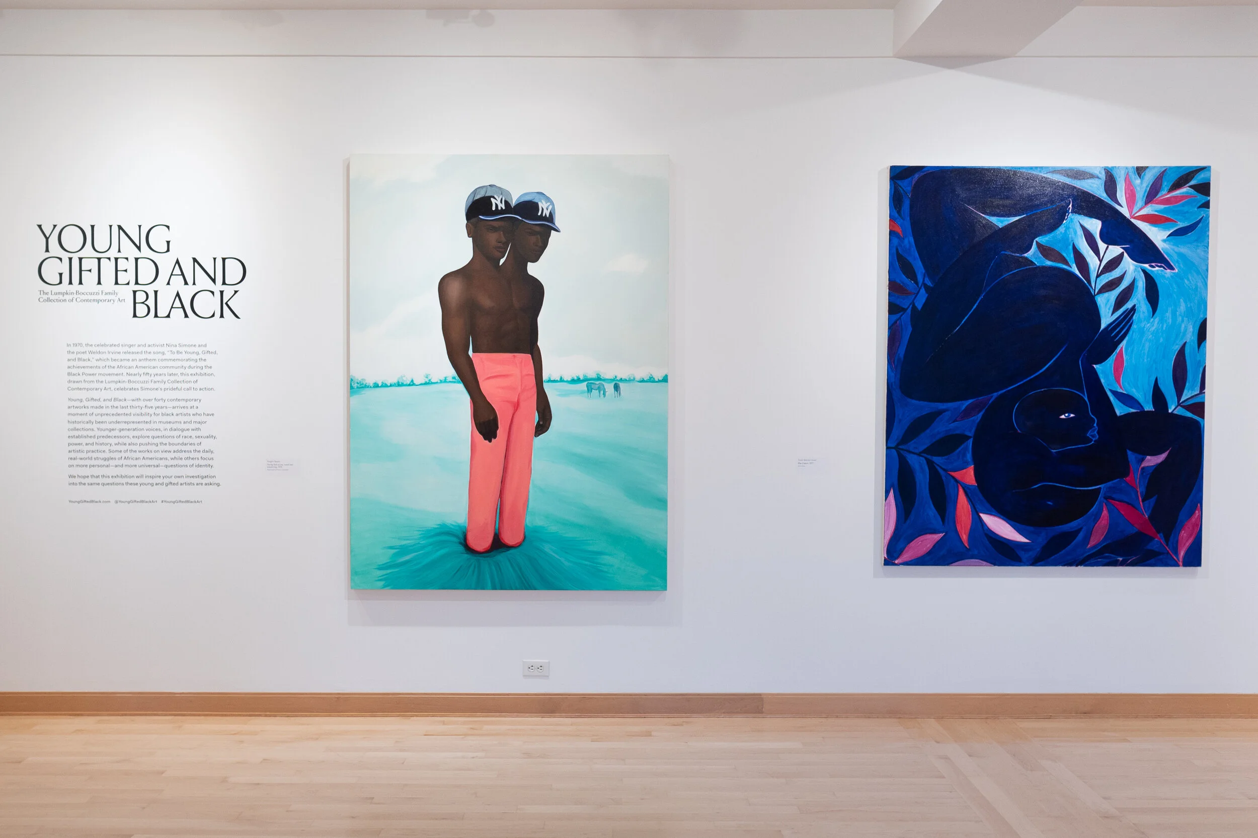 Installation view of Young Gifted, and Black at OSilas Gallery at Concordia College, September 24, 2019 through December 7, 2019. Photo: Matthew Zefi