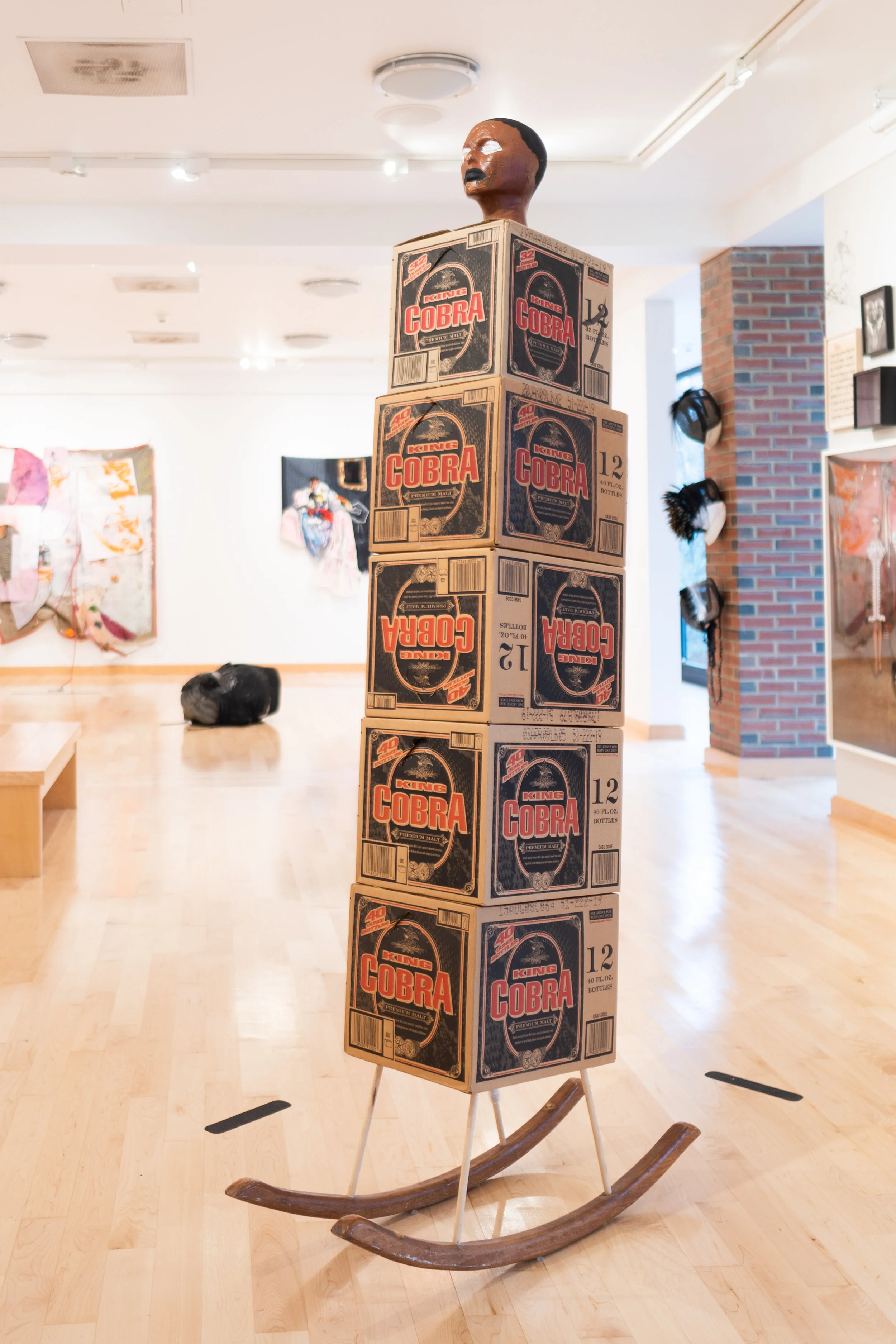 Installation view of Young Gifted, and Black at OSilas Gallery at Concordia College, September 24, 2019 through December 7, 2019. Photo: Matthew Zefi