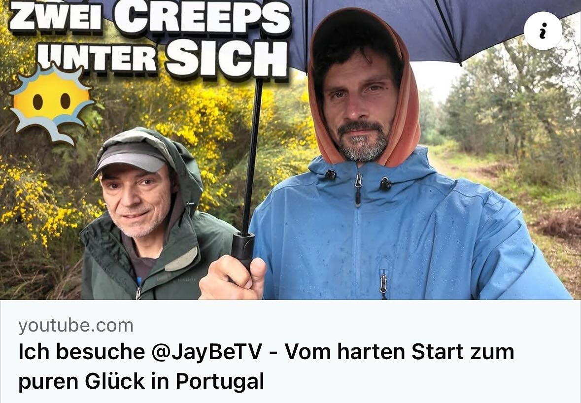 Haha der Titel passt !! Jetzt beim Manu aufm YouTube Kanal @lass_loofn - Manu besucht mich im Wild Spirit Land in Portugal und in seinem Video k&ouml;nnt ihr mal das ganze aus seiner Perspektive schauen 😎👍🏻