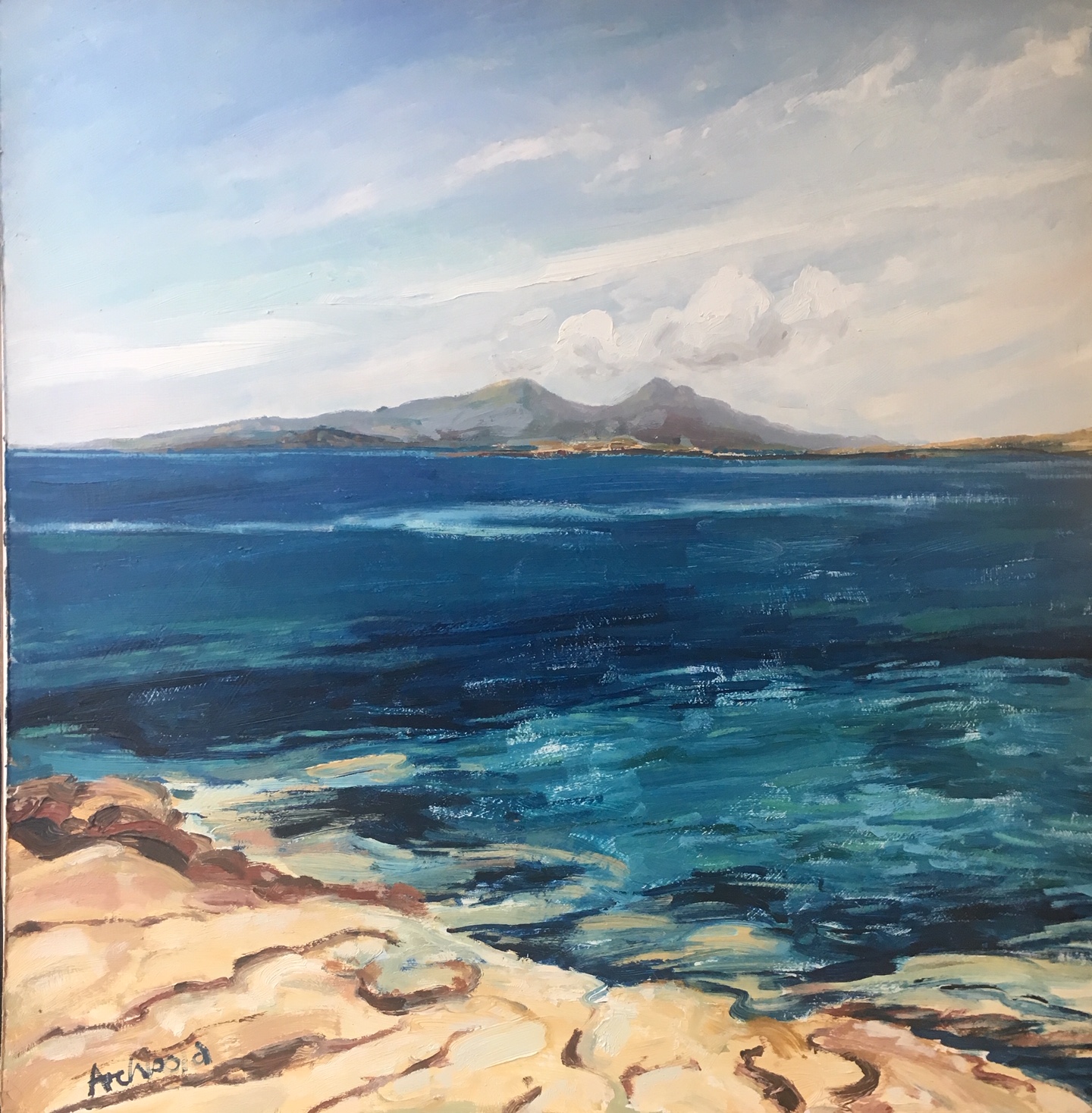 Cloud over Rhum from Ardnamurchan