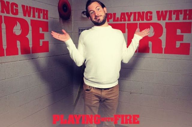 I was playing with fire today with @paramountuk this morning, who needs coffee when you got a movie to make you laugh! Thanks for the great morning! Watching a special screening of #playingwithfire #playingwithfiremovie
Check it out when it's out pe