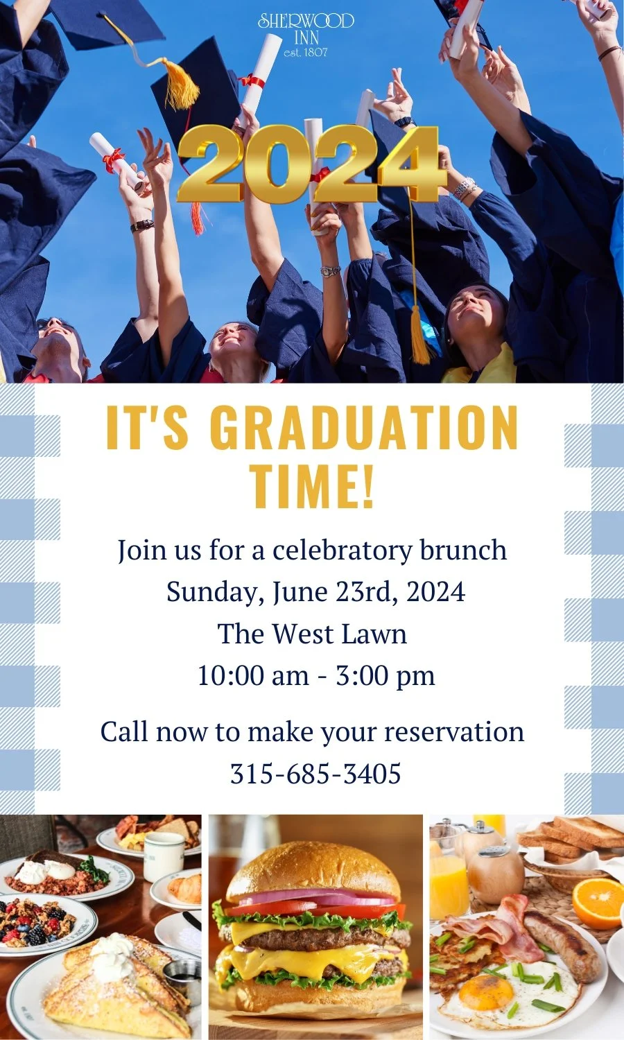 Graduation Brunch — The Sherwood Inn