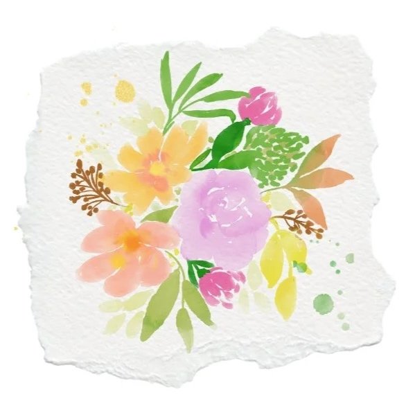 Floral icon representing the half-day spring art program.