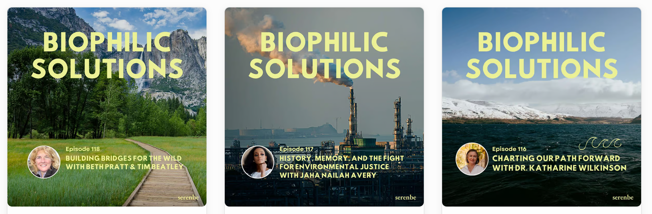 Biophilic solutions podcast episode images