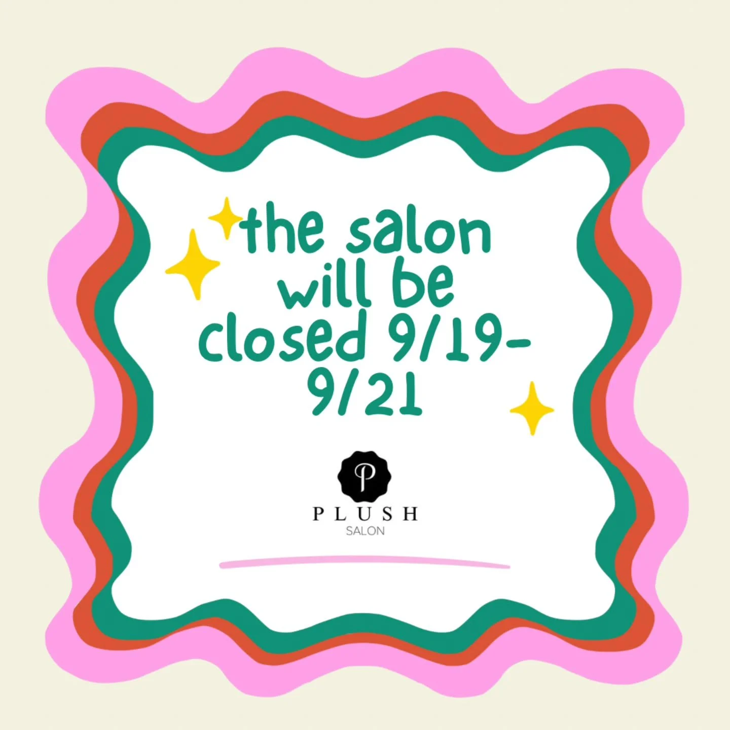 🌲🌼🌸 GOING OFFLINE 🌸🌼🌲
Plush will be closed this weekend for a company retreat 💗 any voicemails, emails and messages will be answered on monday. Have a good weekend!