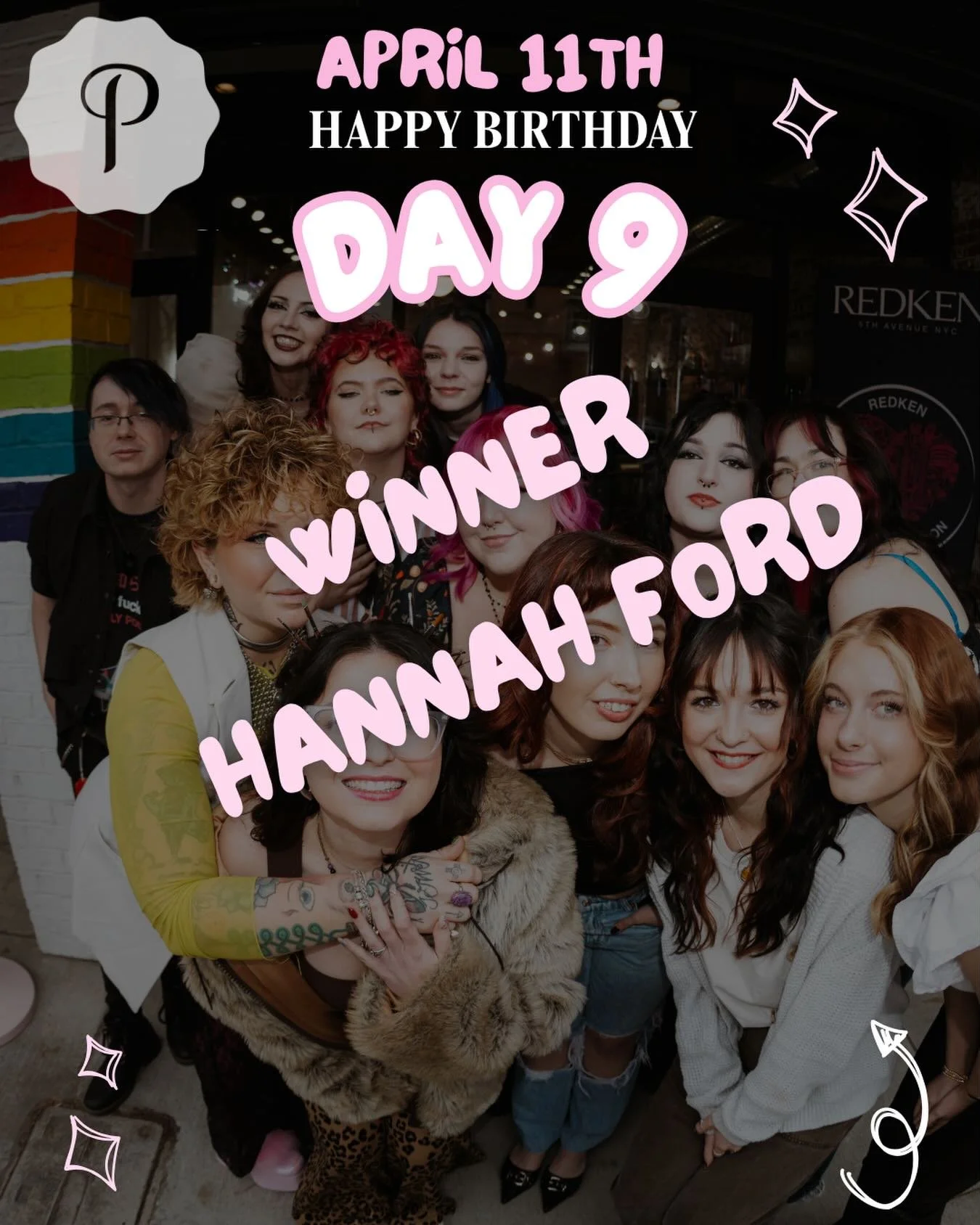 Congrats to Hannah Ford for winning day 9 of anniversary giveaway!!!