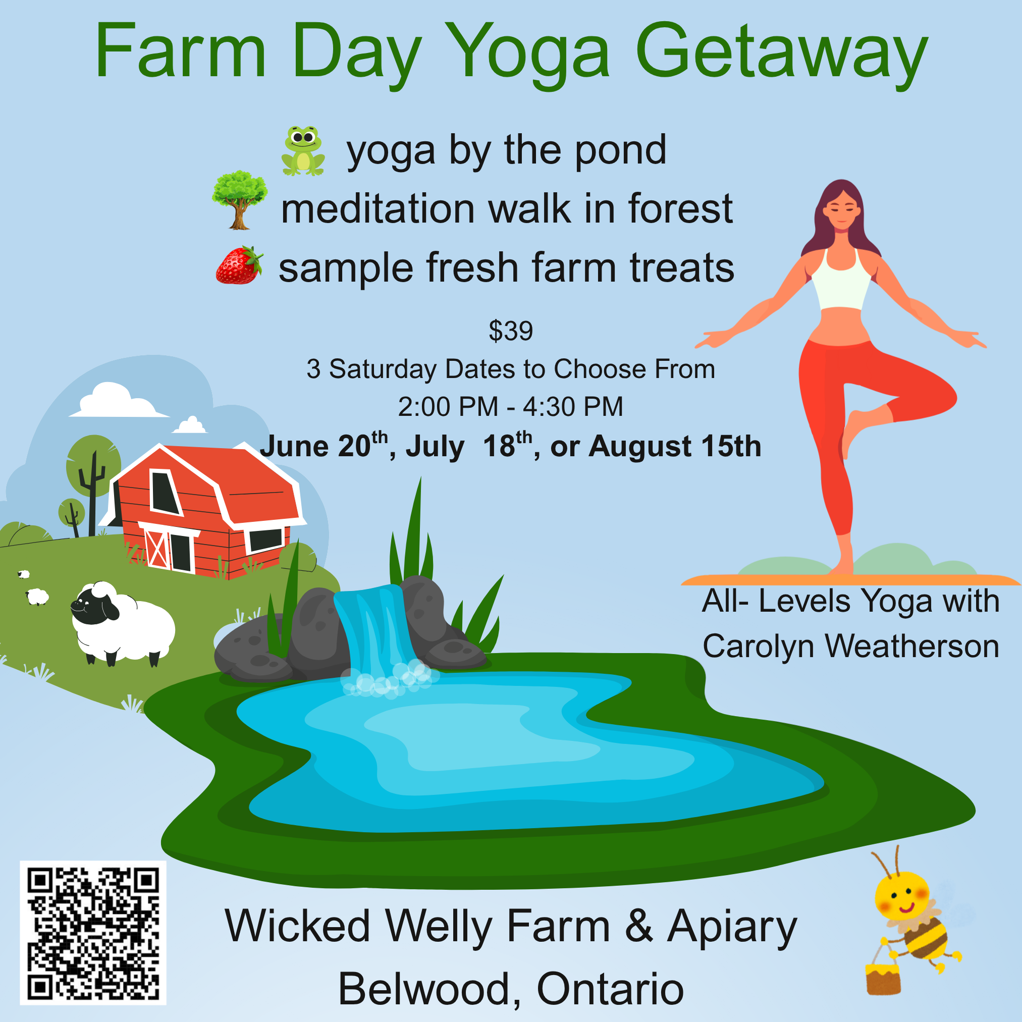 Yoga on the Farm Afternoon Getaway 