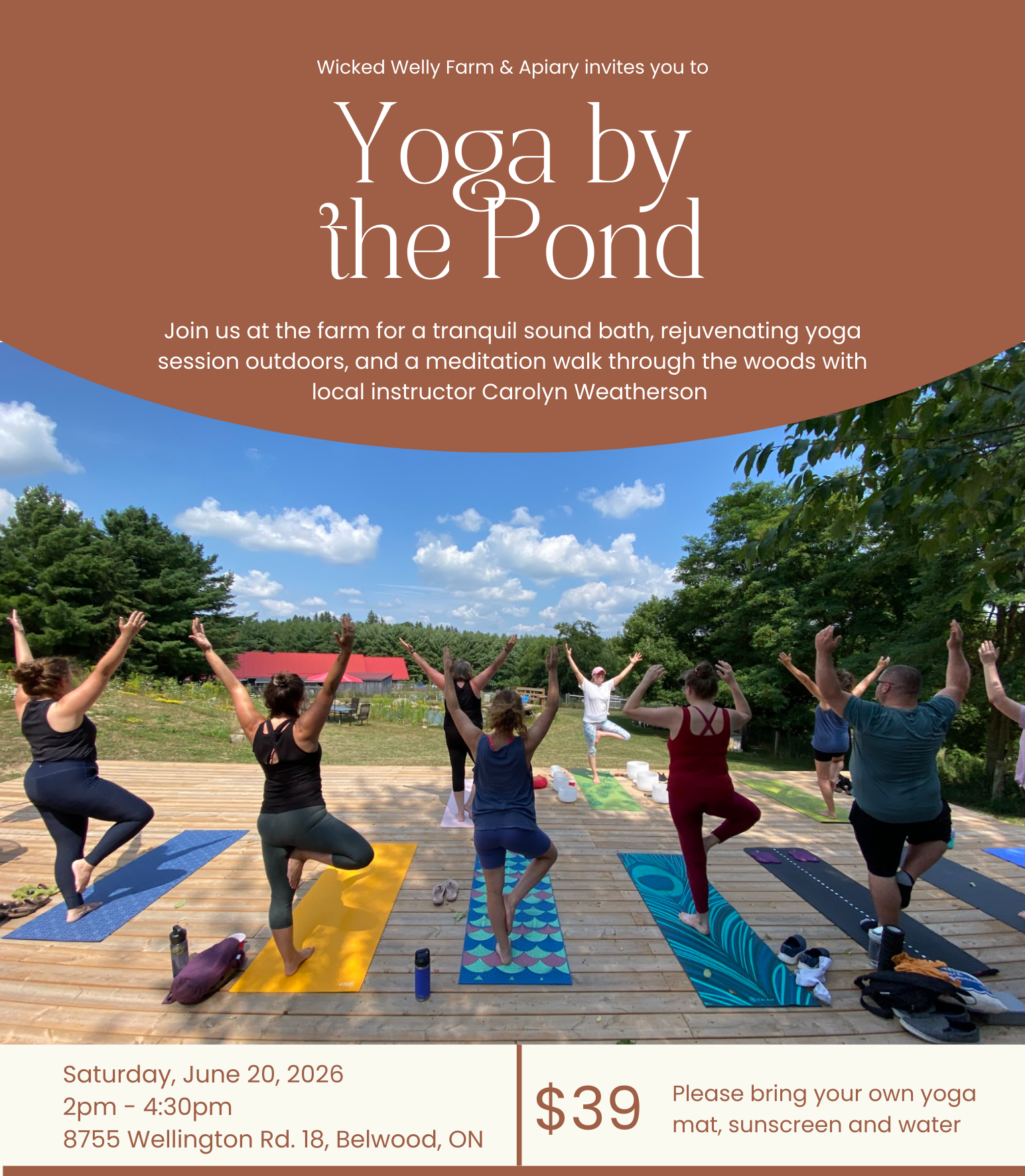 Yoga on the Farm Afternoon Getaway 