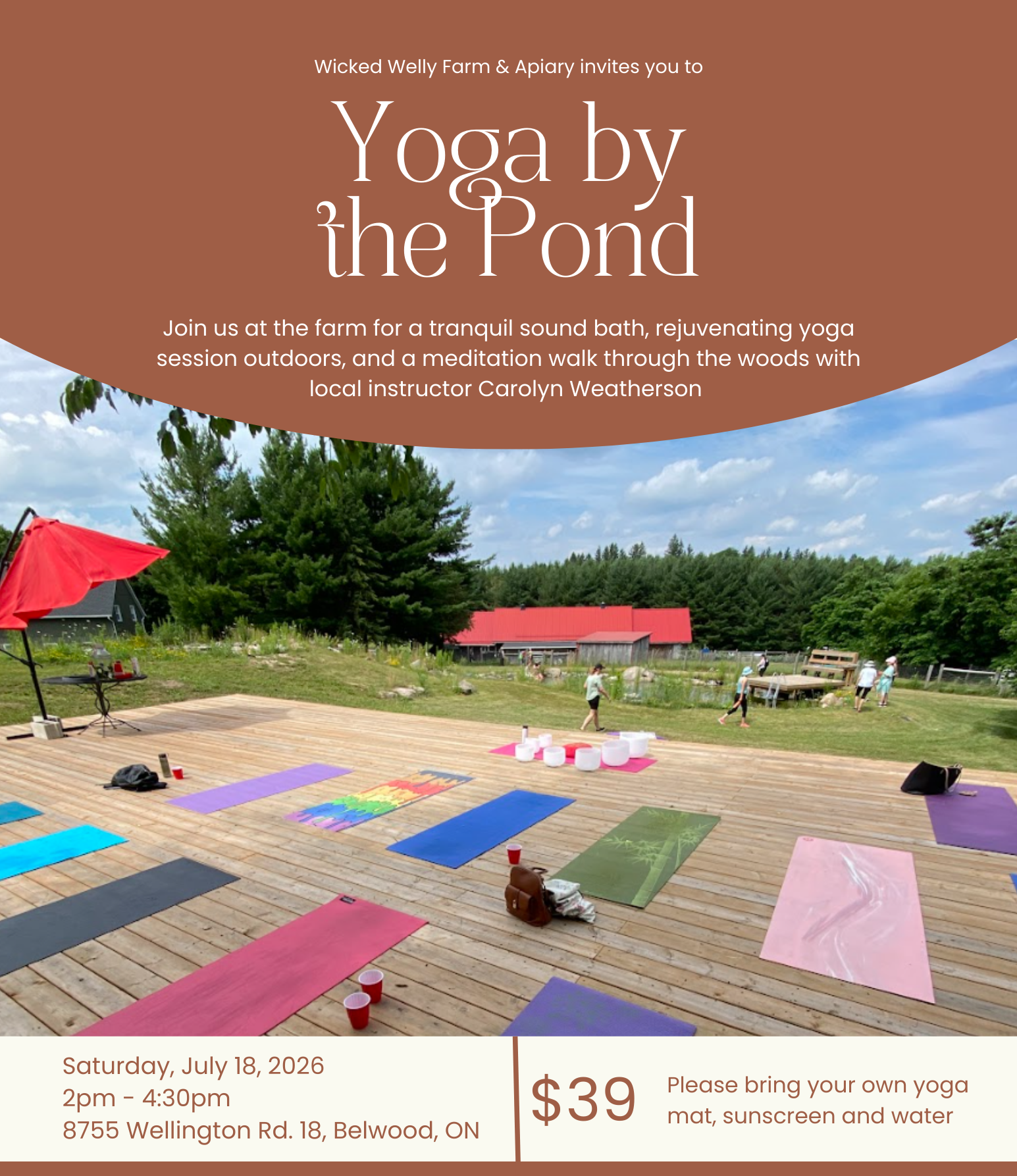 Yoga on the Farm Afternoon Getaway 