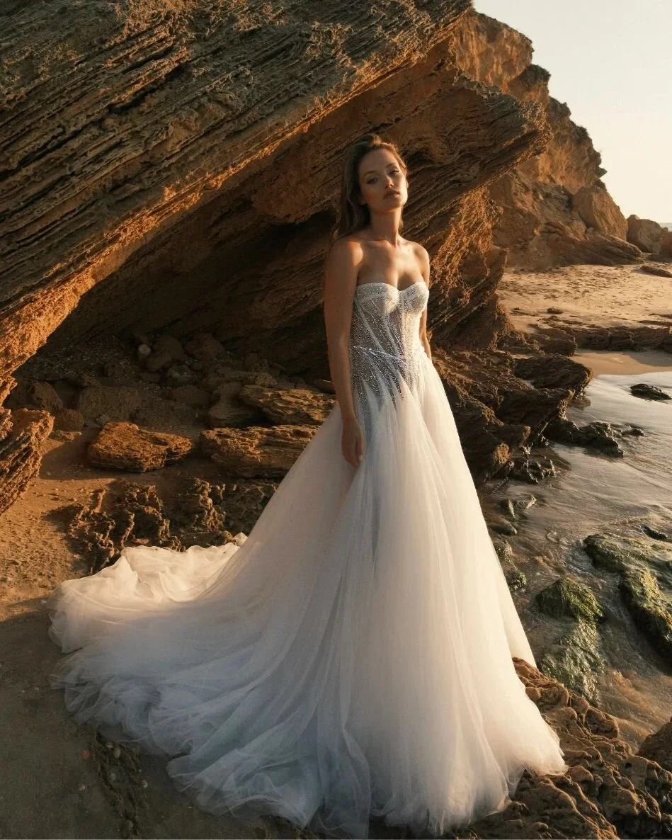 We are counting down to the arrival of the  @adamzoharbridal collection for our Trunk Show which starts from 26th January through to 25th February.  Featured here is the stunning Lucia gown just one of the beautiful dresses brides who book in during