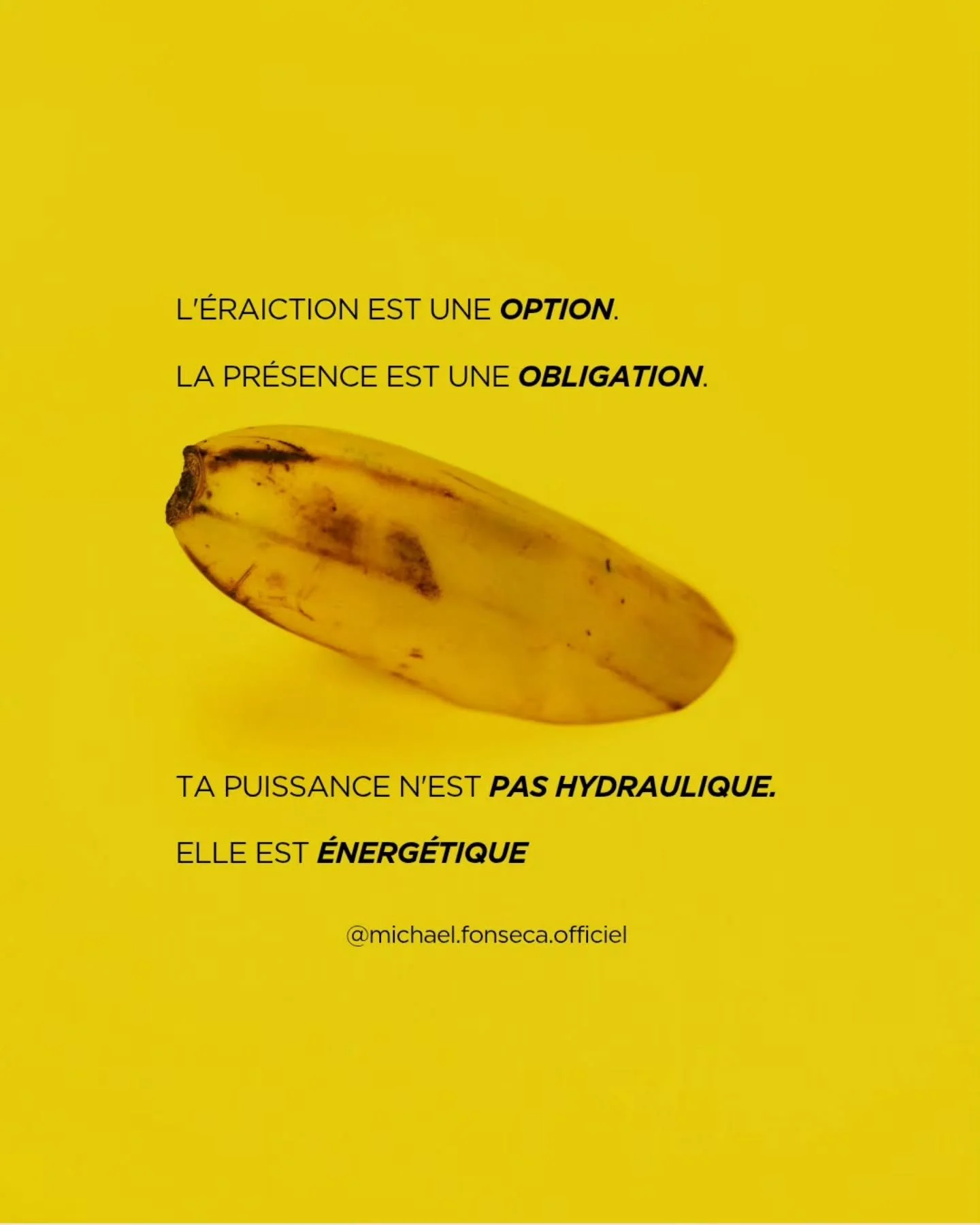 On t'a conditionn&eacute;.e &agrave; croire que si l'homme ne bande pas, il n'y a pas de d&eacute;sir. 
On t'a fait croire que ta valeur d'amant se mesurait &agrave; la duret&eacute; de ton organe.
A&iuml;e A&iuml;e A&iuml;e ... Mon coeur ! Stress ! 