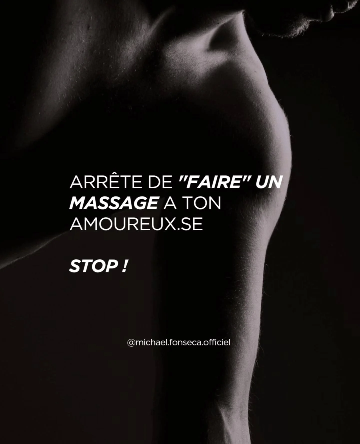 Faire. Faire. Faire. Toujours faire... Stop ! 
Non. Ne fais pas.
Deviens. Sois.

​Tu as toujours pens&eacute; que toucher, c'&eacute;tait agir.
D&eacute;trompe-toi.
Ne d&eacute;tends pas le muscle.
N'excite pas la zone.
Ne soulage pas la douleur.

​D