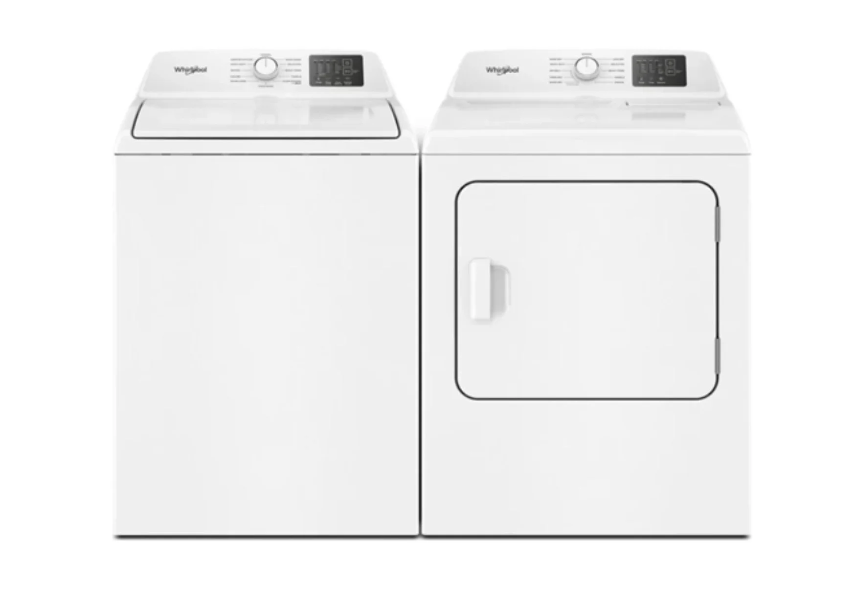 Whirlpool White Top Load 4.6 cu. ft. Washer with Agitator and 7.0 cu. ft. Dryer Set