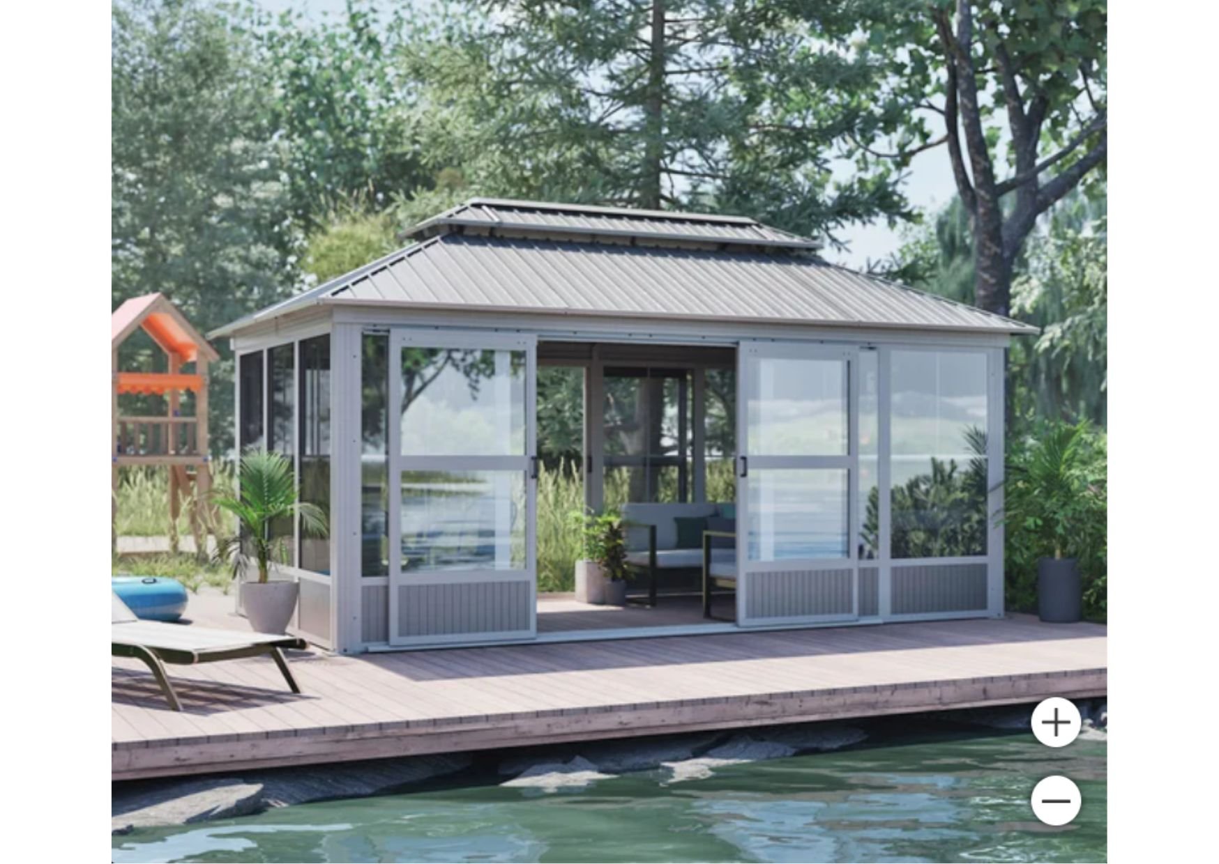 Sojag Olan Free-Standing 10 ft. x 14 ft. Solarium