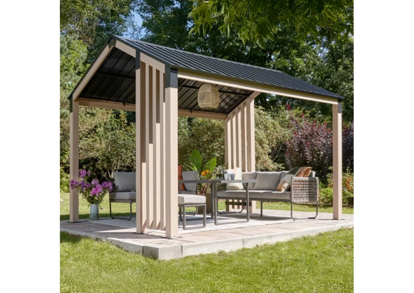 Sojag Lito Gazebo 10 ft. x 12 ft. with Galvanized Steel Roof