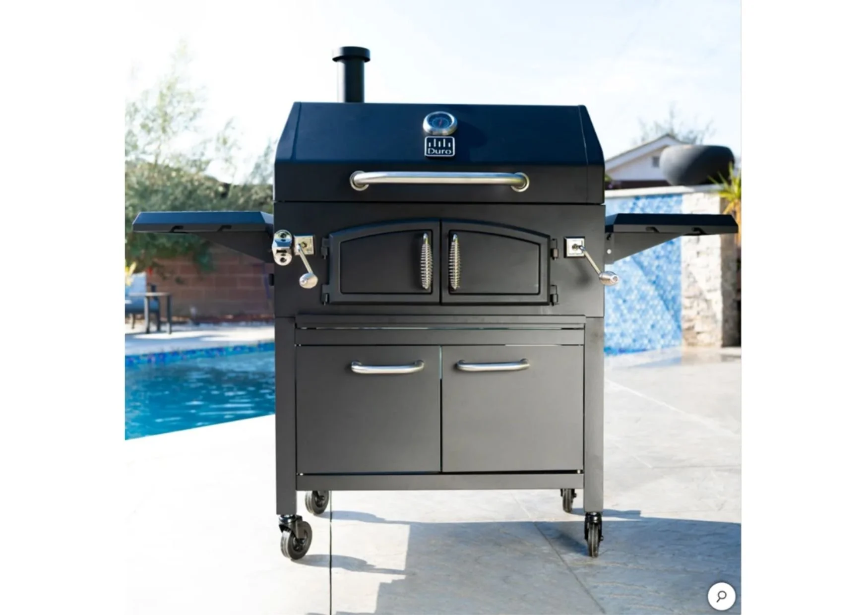 Duro 32 inch Dual Zone Charcoal BBQ