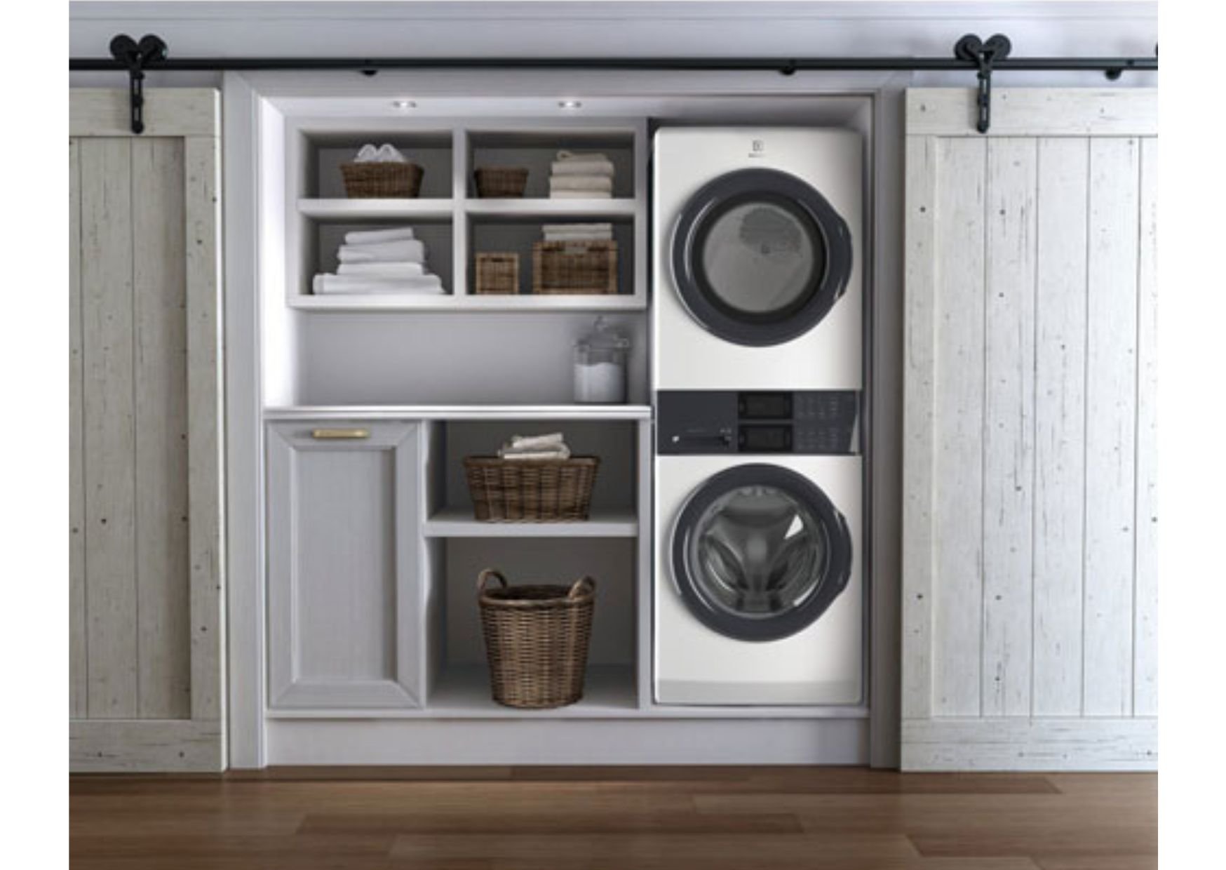 Electrolux 3 Series Front Load Laundry Tower with 5.1 cu. ft. Washer & 8.0 cu. ft. Electric Dryer in White