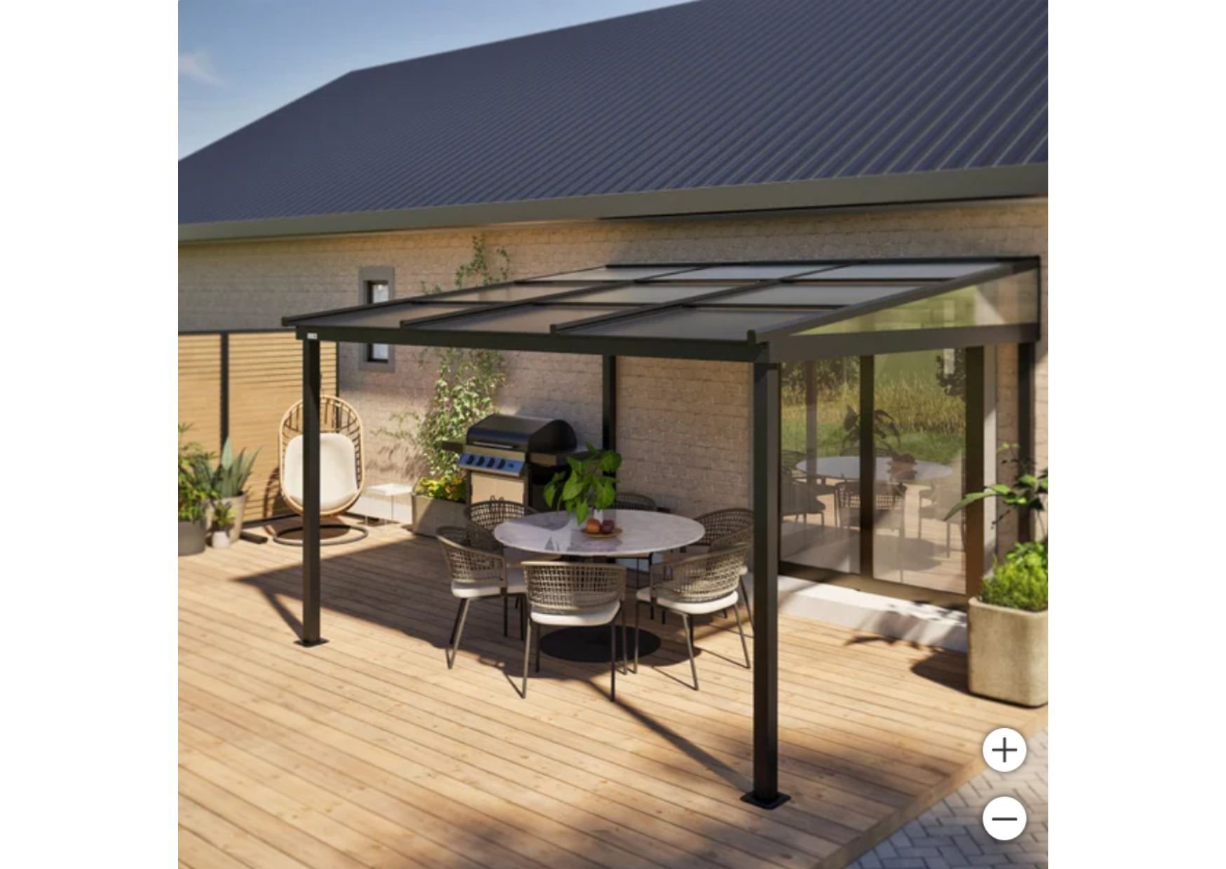 Sojag Budapest 10 ft. x 12 ft. Retractable Mural Gazebo