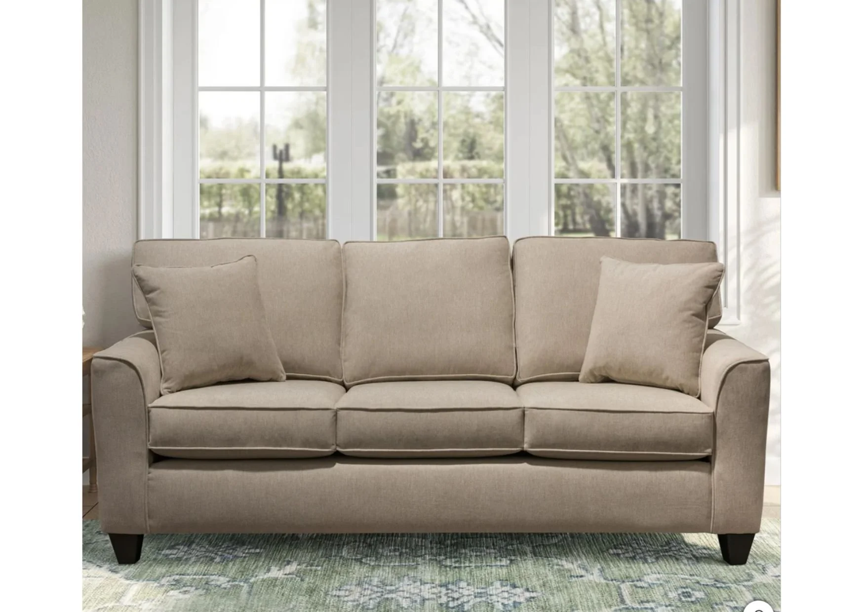 Minhas Beige Fabric Sofa