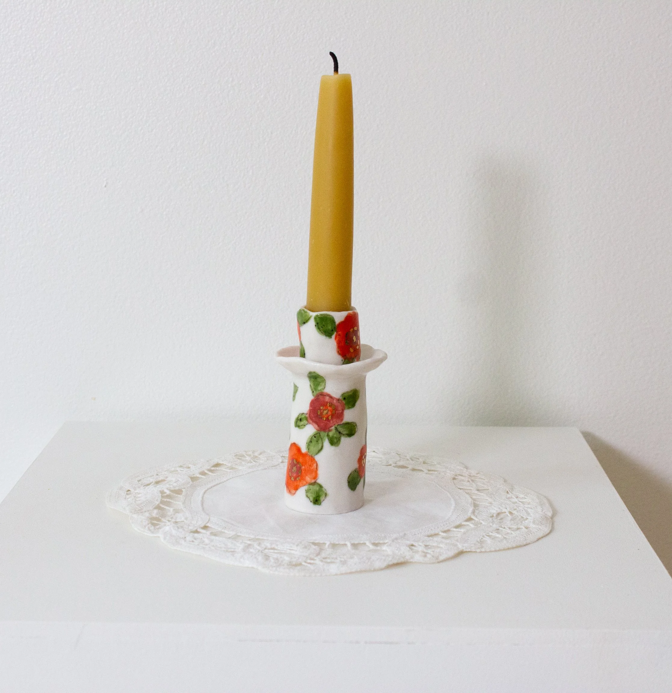 Poppy Mallow Candlestick